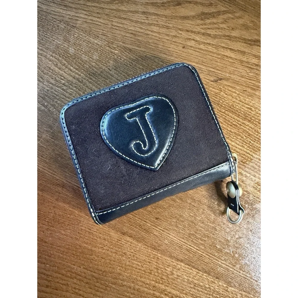 Vintage Y2K Juicy Couture Velour Scottie Dog Zip Wallet Mad Money Princess Black